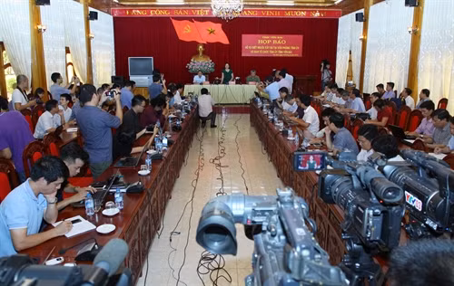 Quang cảnh buổi họp báo. Ảnh: Thế Duyệt – TTXVN