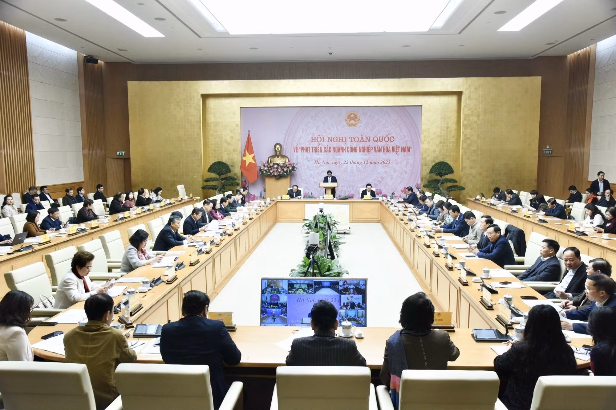 Thủ tướng Phạm Minh Chính chủ trì Hội nghị toàn quốc về phát triển các ngành công nghiệp văn hóa ảnh 1 Thủ tướng Phạm Minh Chính chủ trì Hội nghị toàn quốc về phát triển các ngành công nghiệp văn hóa ảnh 1
