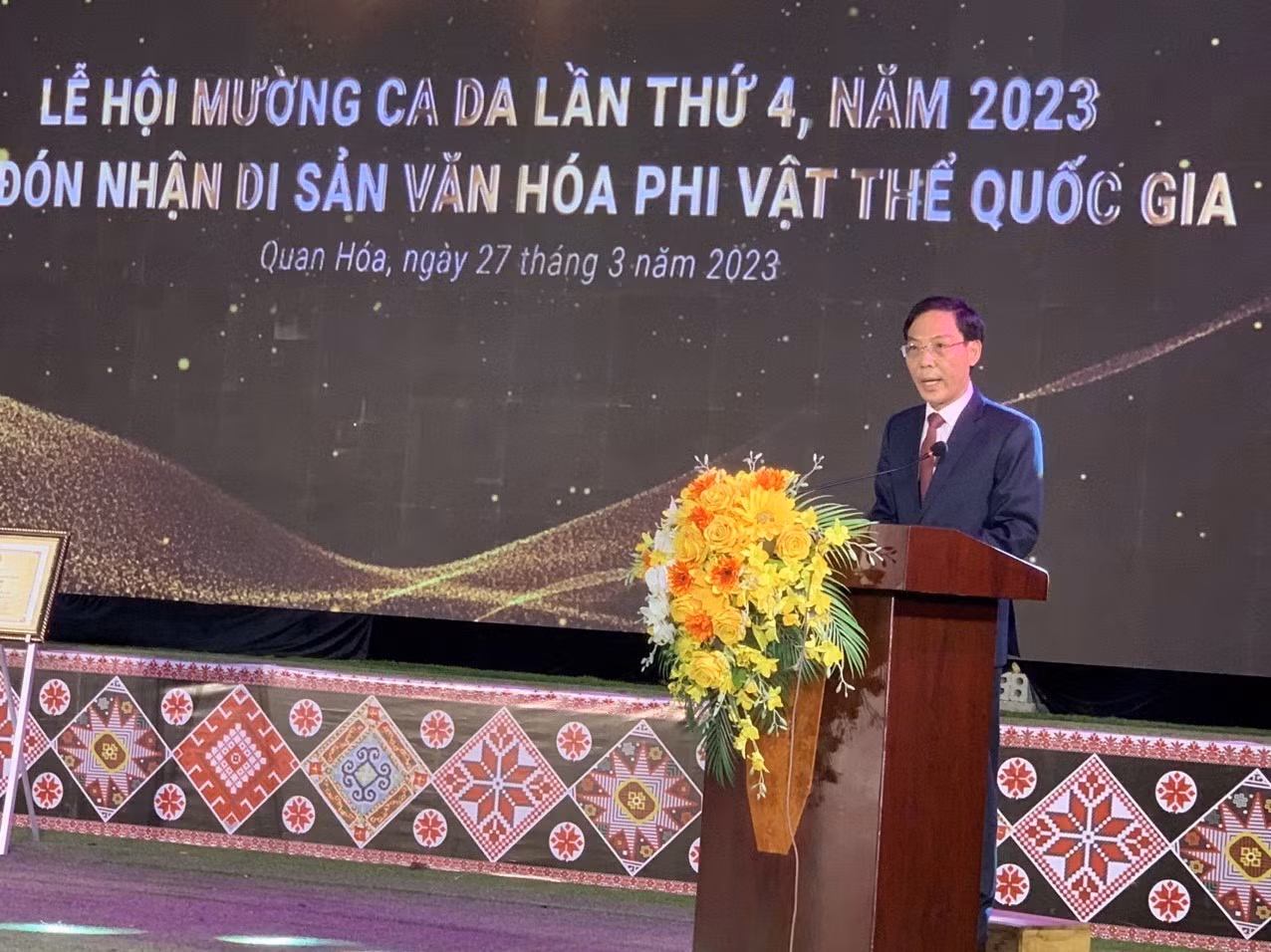 Lễ đón nhận Di sản văn hóa phi vật thể quốc gia - Lễ hội Mường Ca Da ảnh 2