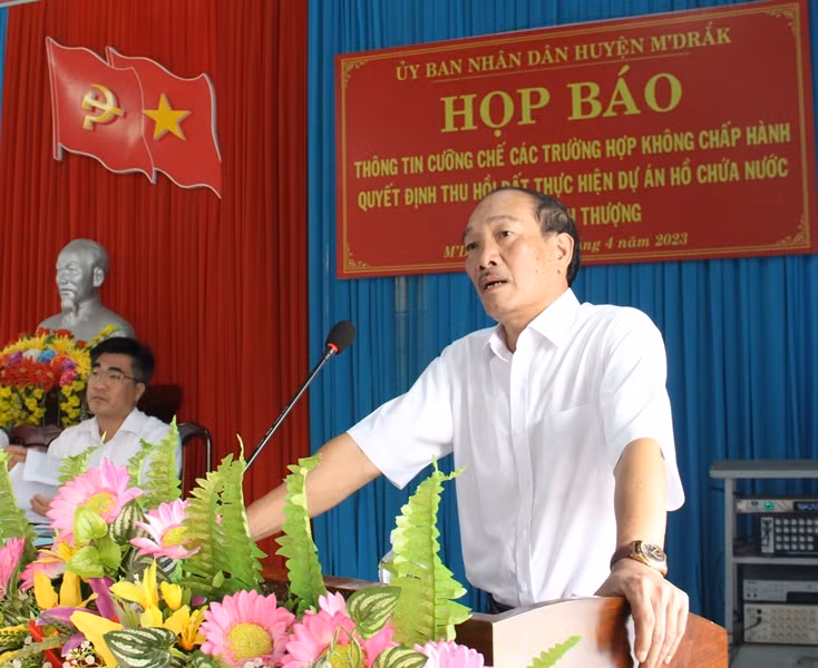 Sẽ cưỡng chế thu hồi đất các hộ dân ở lòng hồ Krông Pách Thượng chưa đi tái định cư ảnh 4