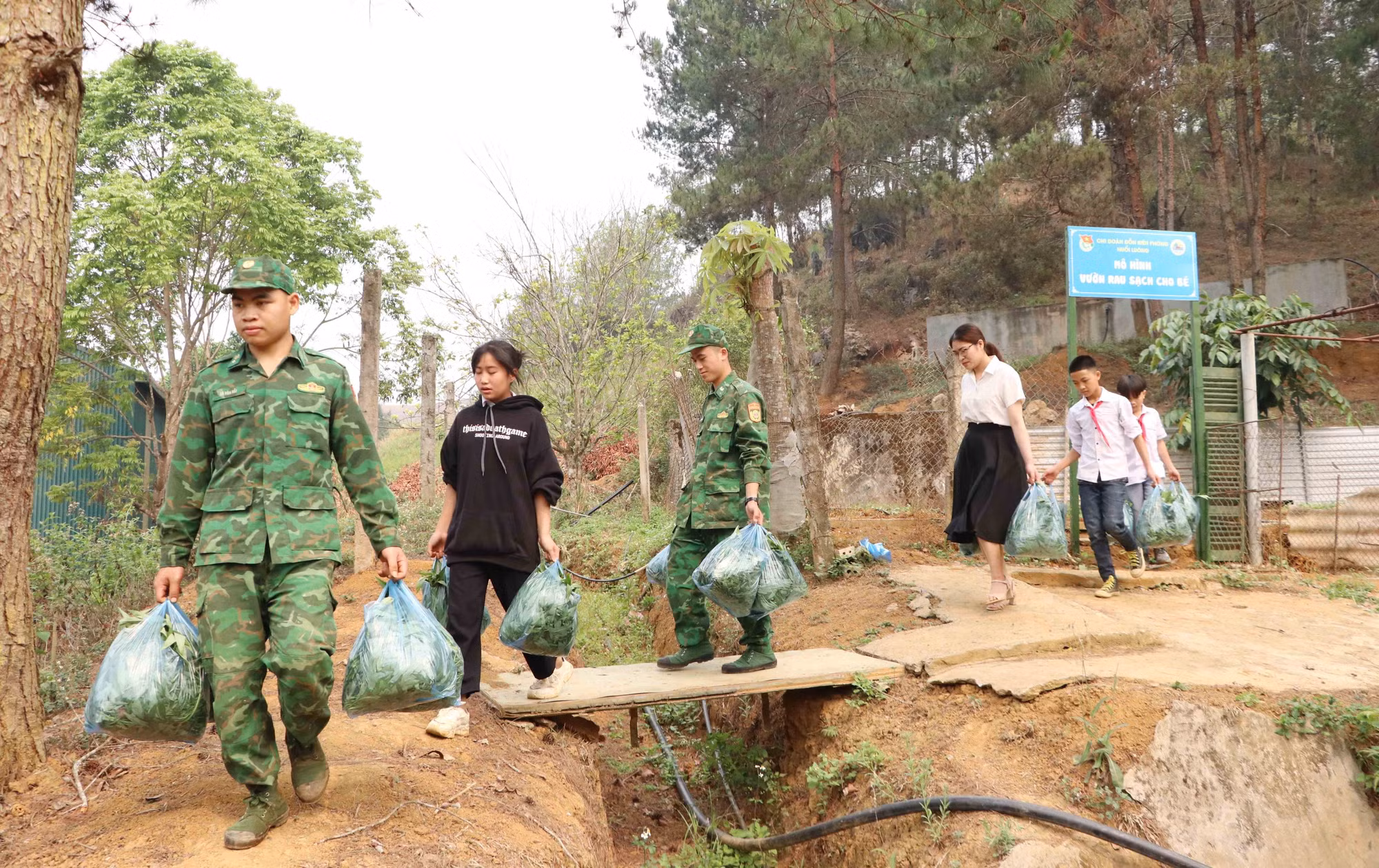 “Vườn rau sạch cho bé” - mô hình thiết thực hướng về học sinh biên giới​ ​Lai Châu ảnh 5