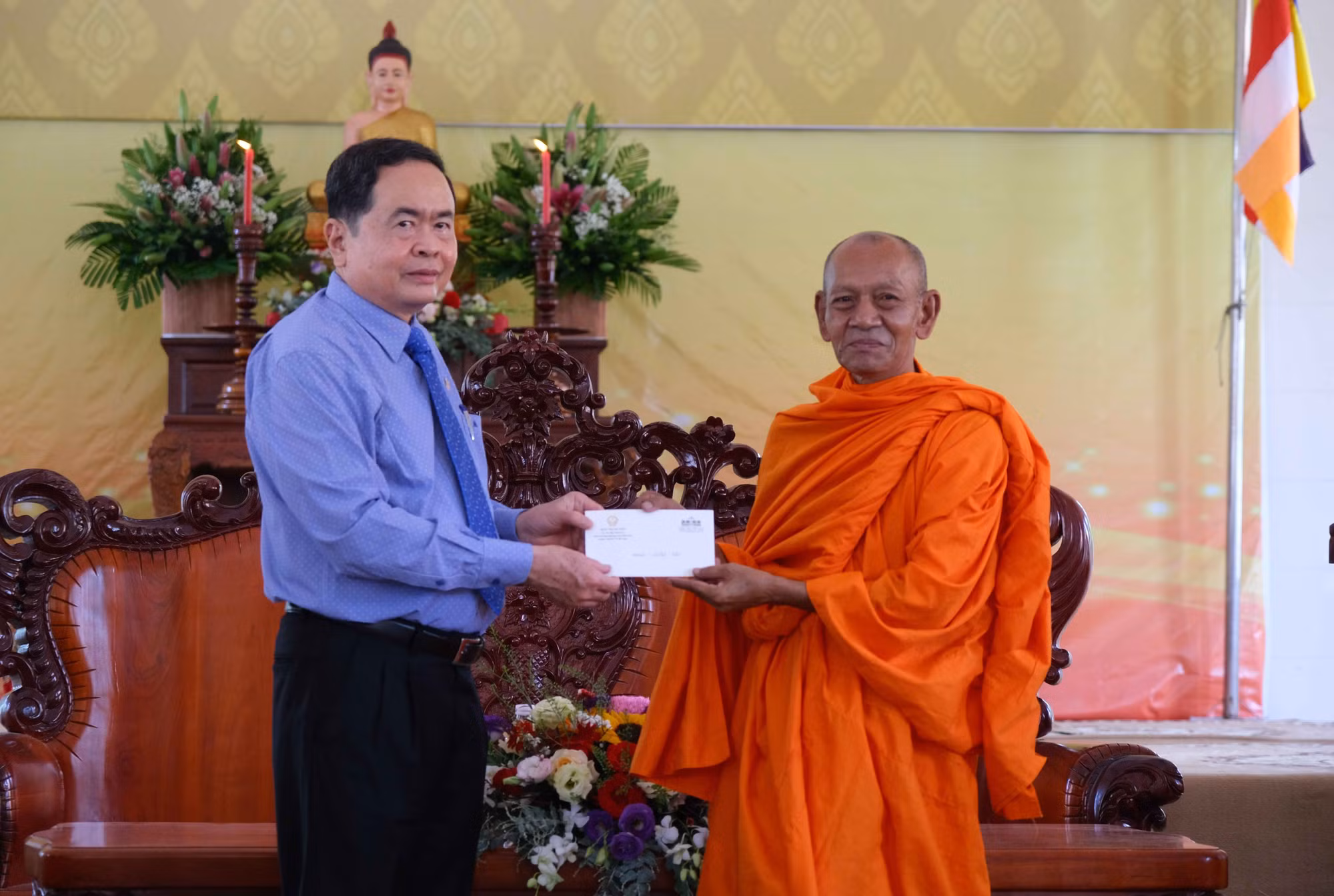Phó Chủ tịch Thường trực Quốc hội Trần Thanh Mẫn thăm, chúc Tết Chôl Chnăm Thmây tại thành phố Cần Thơ ảnh 2