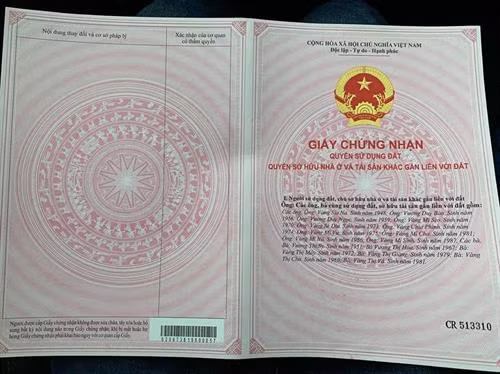 Giấy chứng nhận Quyền sử dụng đất Di tích Kiến trúc - Nghệ thuật Khu Nhà Vương