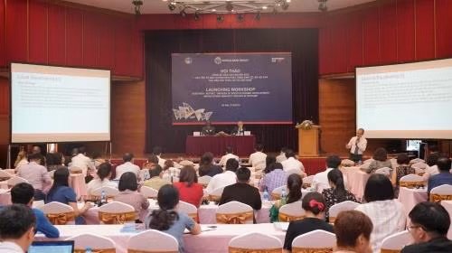Quang cảnh buổi công bố báo cáo. Ảnh: thoibaonganhang.vn