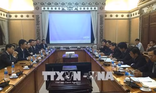 Quang cảnh buổi làm việc. Ảnh: Xuân Khu - TTXVN