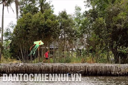 Trẻ em Miệt Thứ (Kiên Giang) với cánh diều tuổi thơ bên dòng kênh xáng Xẻo Rô