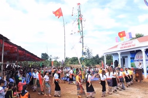 Lễ hội mừng lúa mới ở huyện Cư M’gar . Ảnh: baodaklak.vn