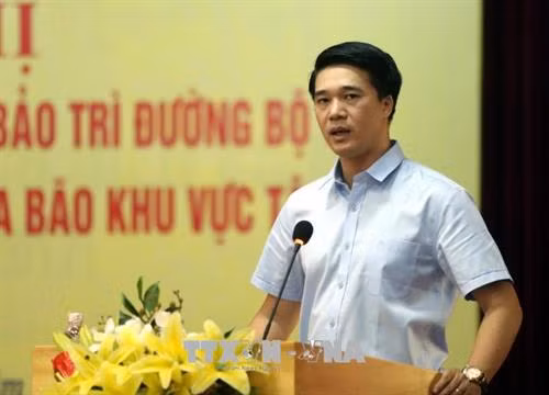 Cục trưởng Cục Quản lý đường bộ 1 Trần Hưng Hà phát biểu. Ảnh: Phan Tuấn Anh - TTXVN
