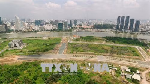 Một góc Khu đô thị mới Thủ Thiêm. Ảnh: Quang Nhựt - TTXVN