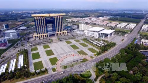Trung tâm Hành chính Thành phố mới Bình Dương. Ảnh: Mạnh Linh-TTXVN