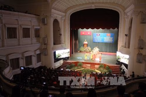 Chương trình văn nghệ tại lễ kỷ niệm. Ảnh: Thanh Vũ-TTXVN