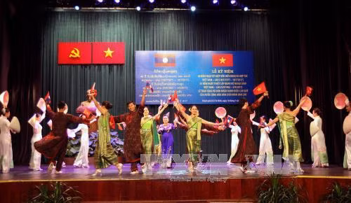 Chương trình văn nghệ tại lễ kỷ niệm. Ảnh: Thanh Vũ-TTXVN