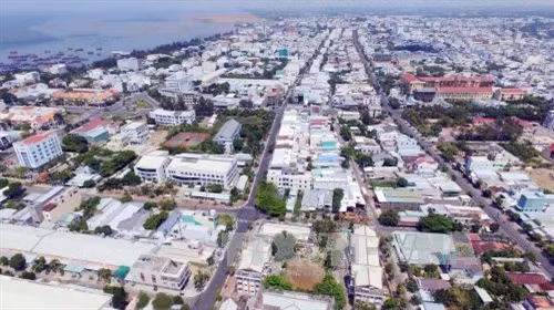 Dự án lấn biển đã góp phần làm thay đổi diện mạo thành phố Rạch Giá, từ đô thị loại III nâng lên đô thị loại II với cơ sở hạ tầng tương đối hiện đại và đồng bộ. Ảnh: Mạnh Linh-TTXVN