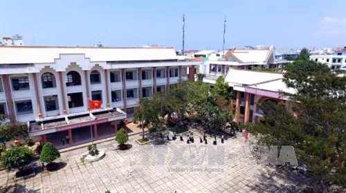 Toàn cảnh trường Phổ thông Dân tộc nội trú tỉnh Kiên Giang. Ảnh: Mạnh Linh-TTXVN