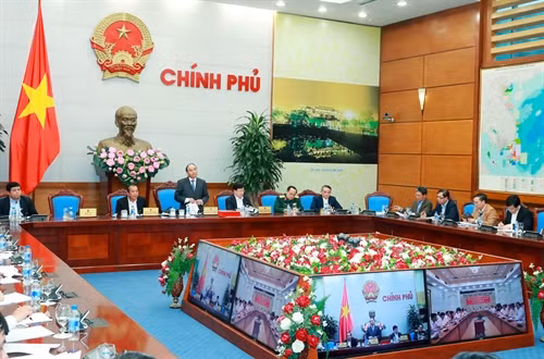 Quang cảnh Phiên họp trực tuyến về giải pháp chống ùn tắc giao thông trên địa bàn Thành phố Hồ Chí Minh. Ảnh:Thống Nhất-TTXVN