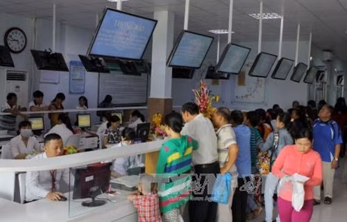 Một góc bệnh viện quận Thủ Đức. Ảnh: Phương Vy -TTXVN.