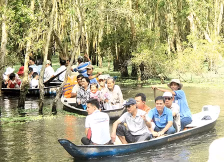 Độc đáo “rừng nổi” Trà Sư ảnh 2