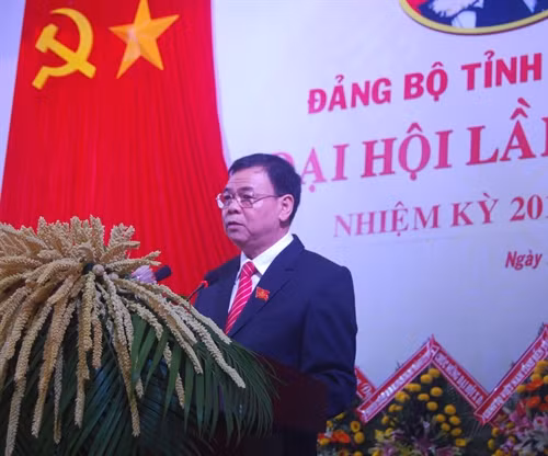 Đồng chí Võ Thành Hạo, tái đắc cử Bí thư Tỉnh ủy Bến Tre nhiệm kỳ 2015 – 2020. Ảnh: Văn Trí – TTXVN