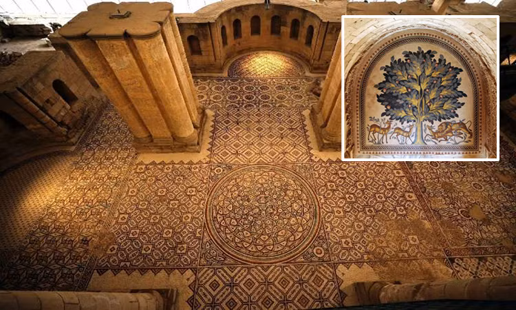 Palestine cho ra mắt bức tranh ghép khổng lồ tại lâu đài sa mạc Jericho ảnh 1