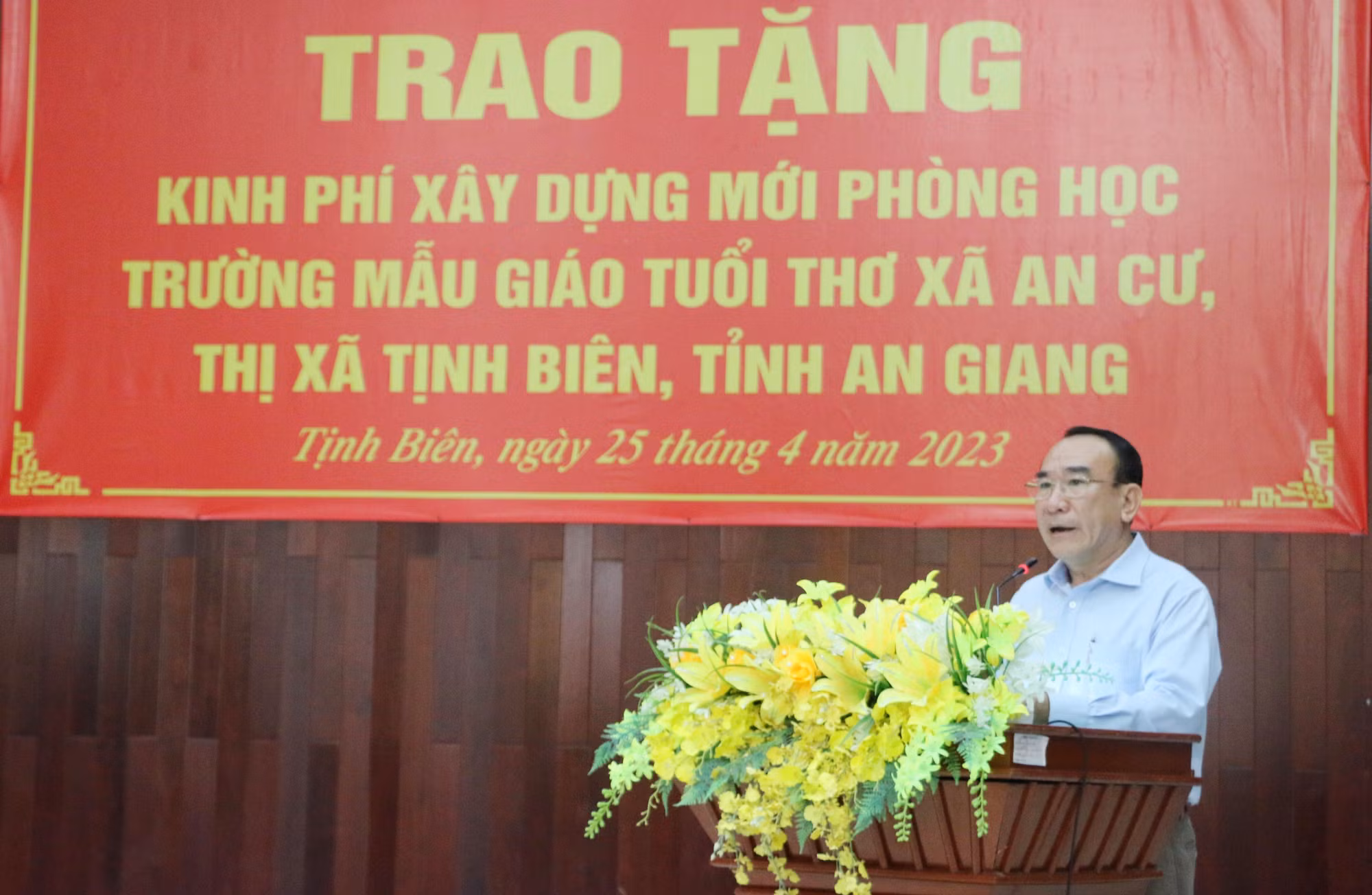 Hỗ trợ xây dựng trường mầm non vùng đồng bào dân tộc An Giang ảnh 2