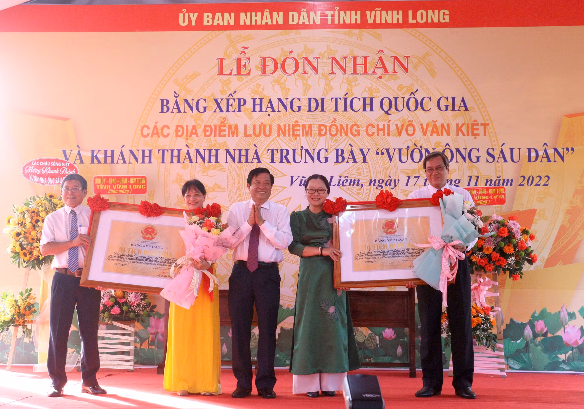 Vĩnh Long đón nhận Bằng xếp hạng Di tích Quốc gia các địa điểm lưu niệm Thủ tướng Võ Văn Kiệt ảnh 1