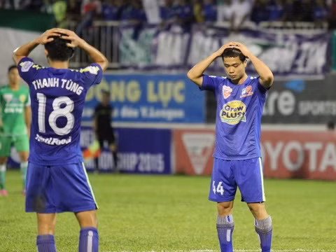 Những thất bại liên tiếp tại V-League khiến hình ảnh của các cầu thủ trẻ HAGL bị ảnh hưởng nhiều. Ảnh: Phạm Tuân