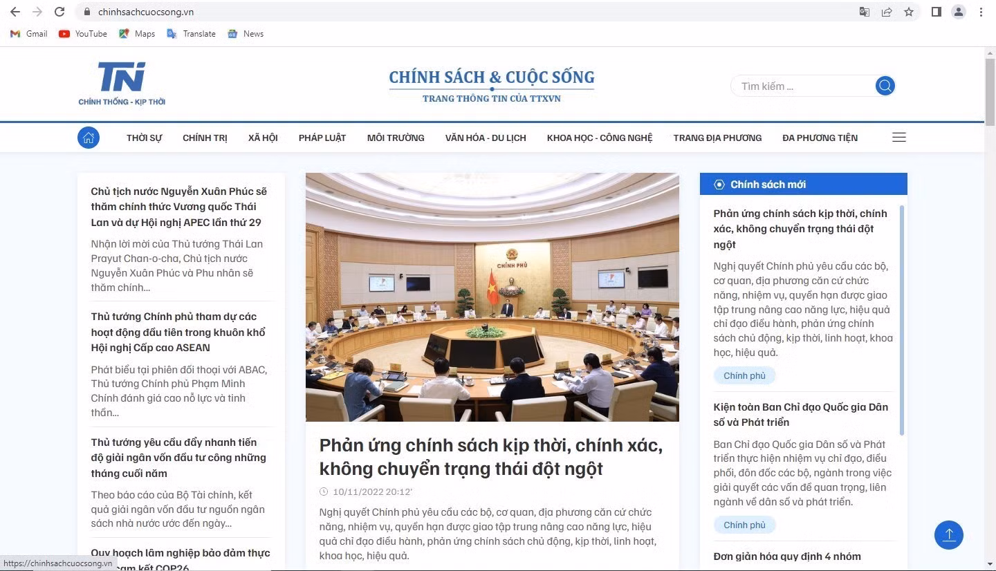 TTXVN khai trương chuyên trang thông tin chinhsachcuocsong.vn ảnh 2