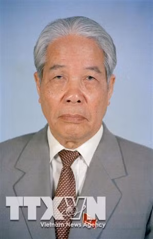 Tổng Bí thư Đỗ Mười (năm 1996). Ảnh: TTXVN