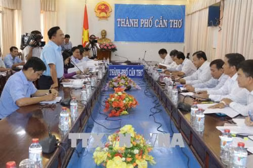 Quang cảnh buổi làm việc. Ảnh: Ngọc Thiện- TTXVN