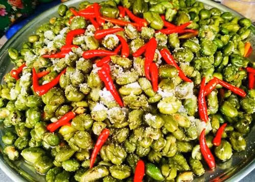 Cà na muối có vị chua ngọt hòa cùng vị cay rất thú vị