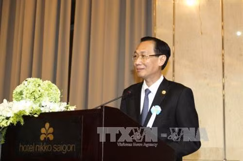 Phó Chủ tịch Thường trực UBND Thành phố Hồ Chí Minh Lê Thanh Liêm phát biểu tại sự kiện. Ảnh: Thanh Vũ – TTXVN
