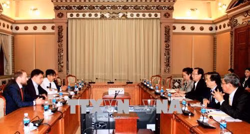 Quang cảnh buổi làm việc. Ảnh: Xuân Khu-TTXVN