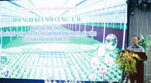 Ủy viên Ban Thường vụ Thành ủy, Phó Chủ tịch Thường trực Ủy ban Nhân dân Thành phố Hà Nội Nguyễn Văn Sửu chủ trì Hội nghị về kết nối cung - cầu nông sản thực phẩm và giải pháp phát triển, tiêu thụ sản phẩm nông nghiệp bền vững của thành phố Hà Nội năm 2018. Phó Chủ tịch Thường trực Ủy ban Nhân dân Thành phố Hà Nội Nguyễn Văn Sửu khẳng định, Hà Nội sẽ đẩy mạnh tổ chức sản xuất, chế biến, kinh doanh thực phẩm an toàn có sự gắn kết chặt chẽ giữa "6 nhà".