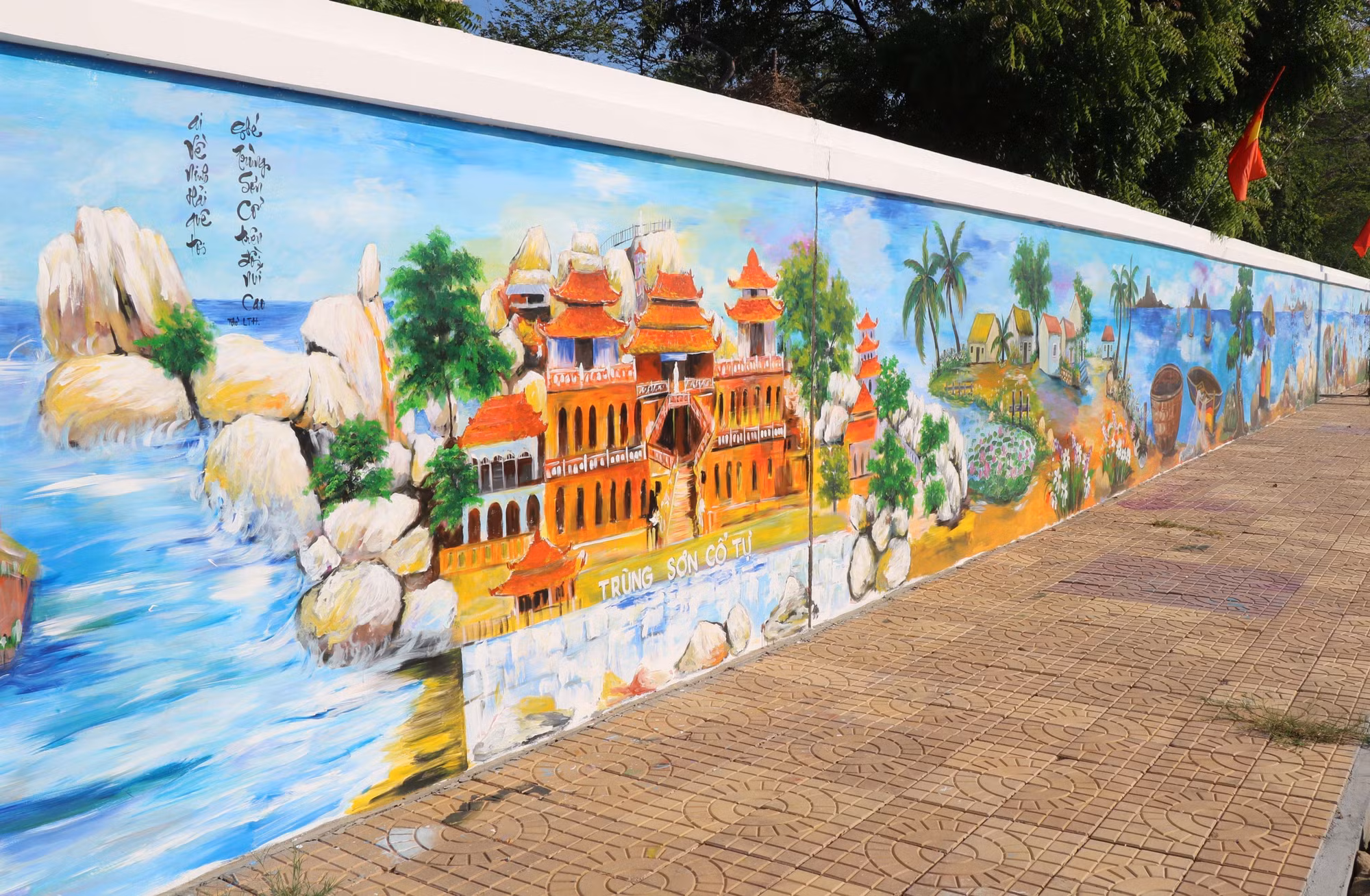 Công bố bức tường tranh Bích họa dài nhất Việt Nam ở Ninh Thuận ảnh 7