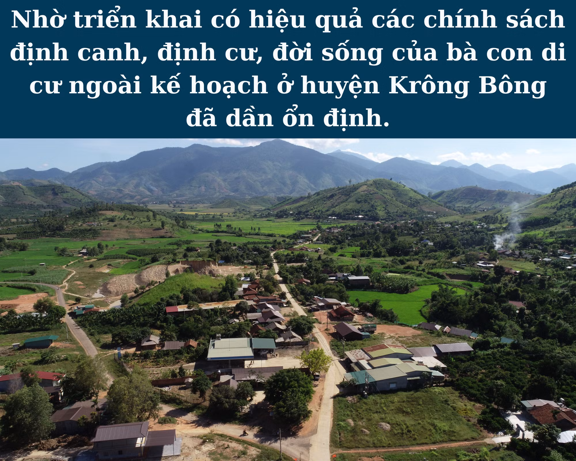 Ổn định dân di cư ngoài kế hoạch ở huyện Krông Bông ảnh 1 Ổn định dân di cư ngoài kế hoạch ở huyện Krông Bông ảnh 1