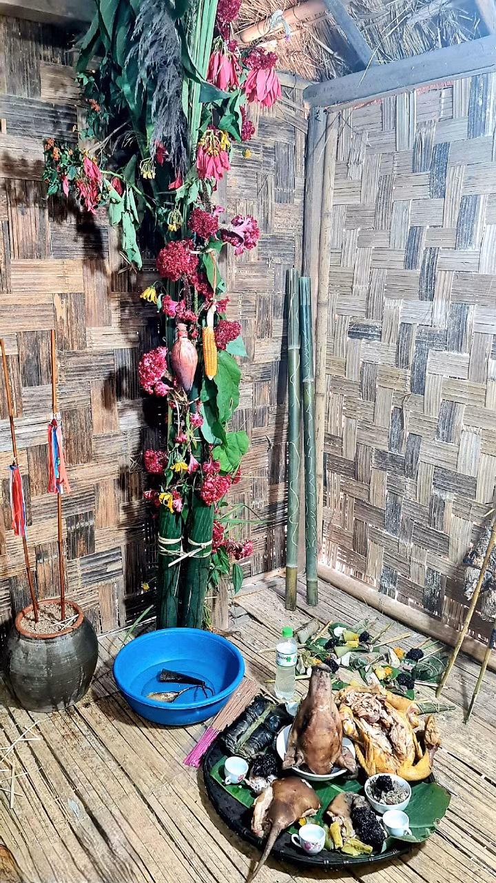 Tái hiện lễ Tạ ơn (Pang Phoóng) của dân tộc Kháng ảnh 4