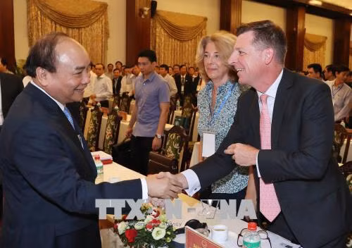 Thủ tướng Nguyễn Xuân Phúc và các đại biểu tham dự hội nghị. Ảnh: Thống Nhất – TTXVN