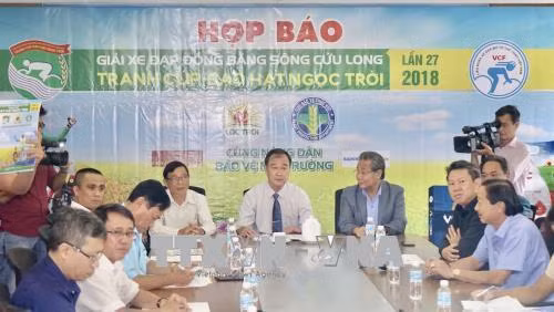 Quang cảnh buổi họp báo. Ảnh: Quang Nhựt - TTXVN.
