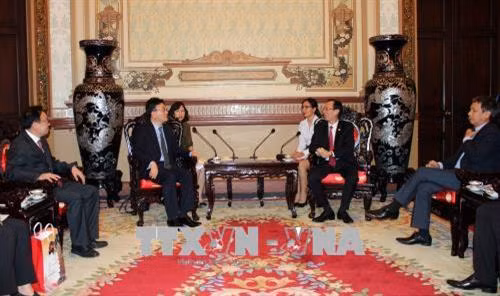 Quang cảnh buổi tiếp. Ảnh: Xuân Khu