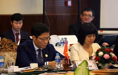 Đoàn Việt Nam, do Bộ trưởng Công Thương Trần Tuấn Anh làm Trưởng đoàn, tham dự hội nghị. Ảnh Phạm Kiên- TTXVN