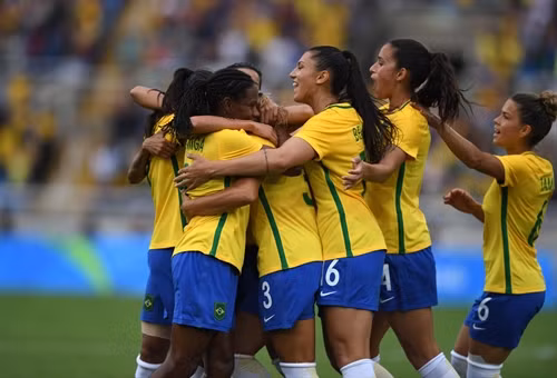 Niềm vui chiến thắng của các nữ tuyển thủ Brazil, THX/ TTXVN