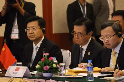 Đoàn Trung Quốc tham dự hội nghị..Ảnh Phạm Kiên- TTXVN