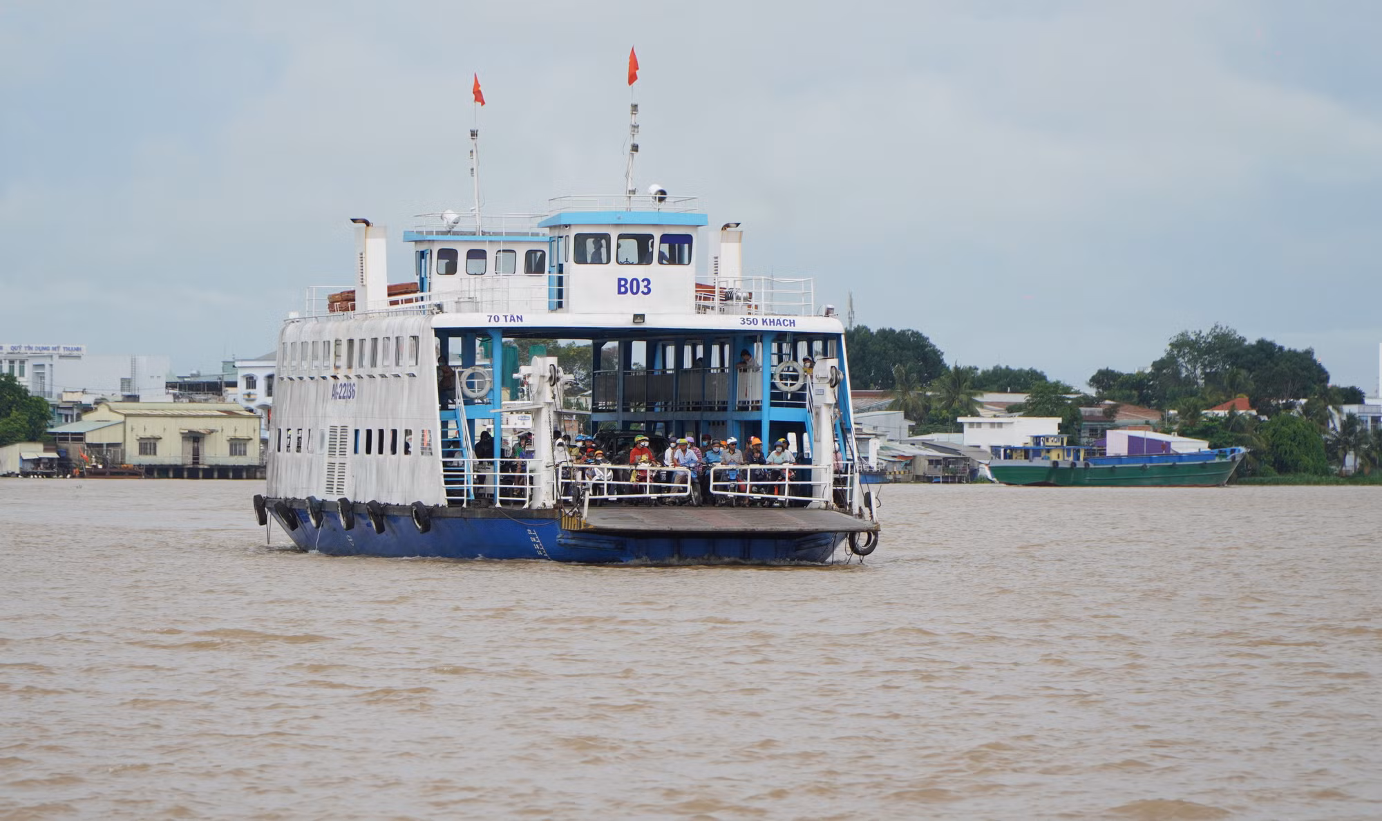 Người dân phấn khởi khi phà Vàm Cống "hồi sinh" sau hơn 4 năm dừng hoạt động ảnh 7
