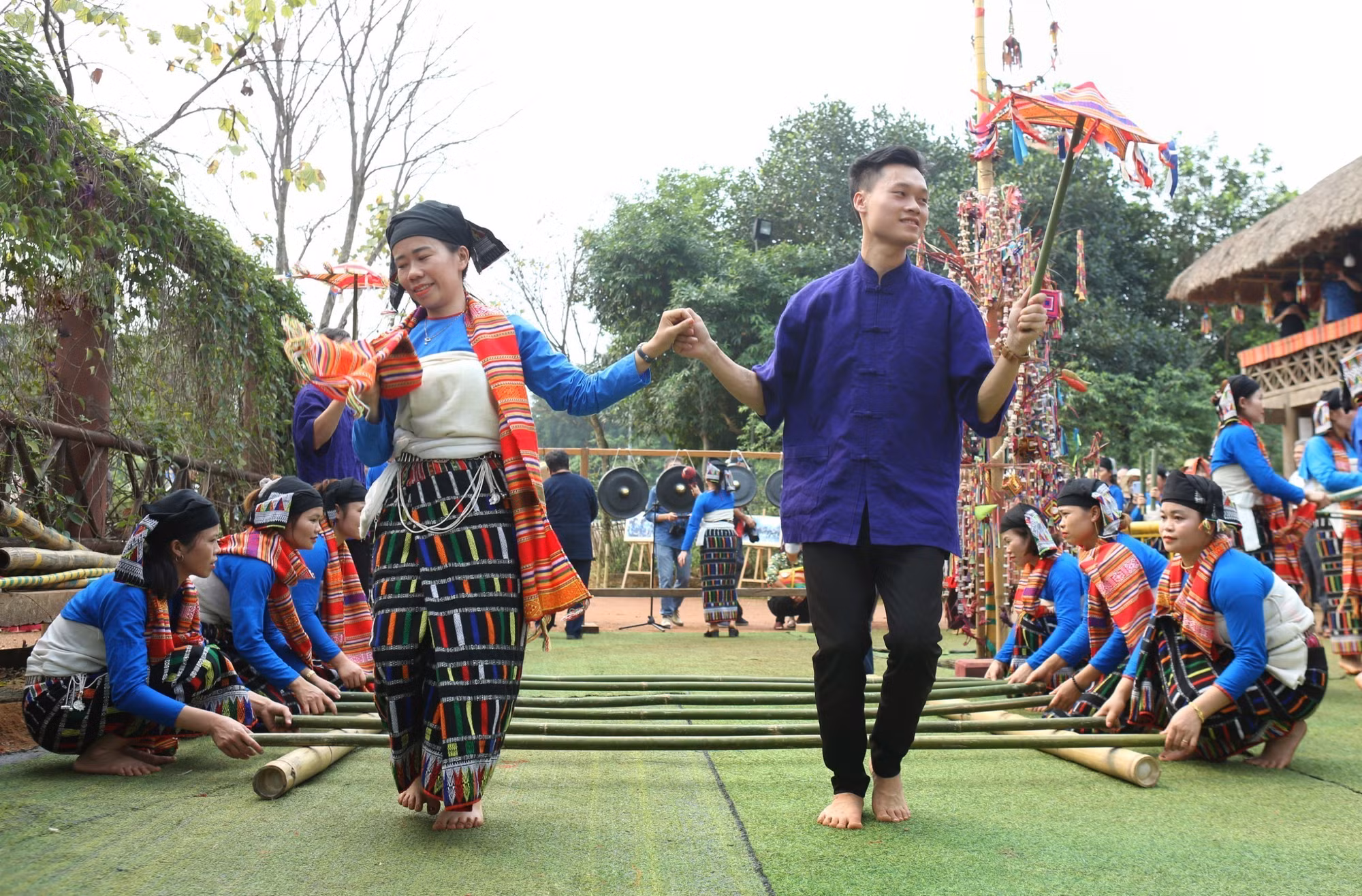 Tái hiện Lễ Chá Mùn của người Thái đen (Thanh Hóa) ảnh 22