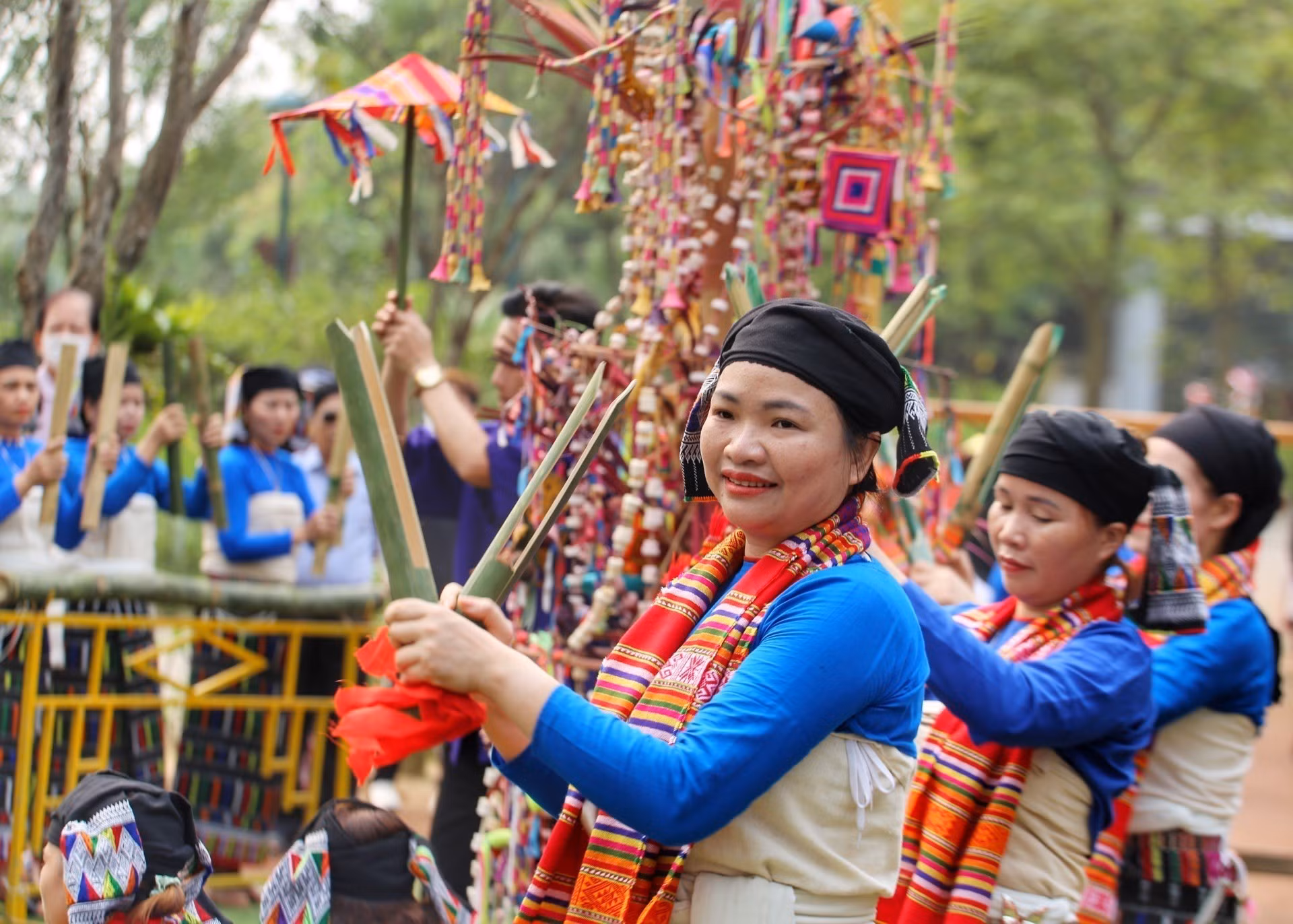 Tái hiện Lễ Chá Mùn của người Thái đen (Thanh Hóa) ảnh 19