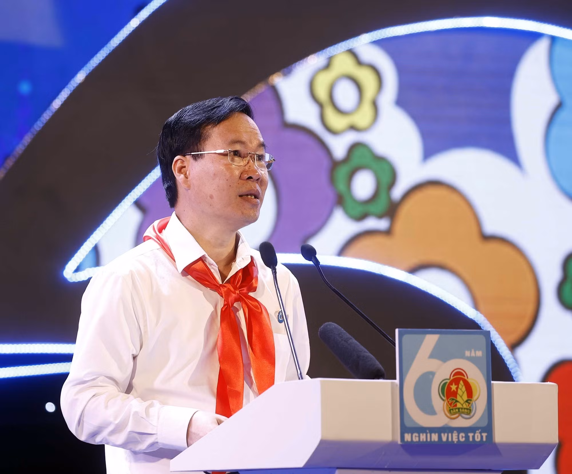 Chủ tịch nước Võ Văn Thưởng dự Lễ kỷ niệm 60 năm phong trào “Nghìn việc tốt” ảnh 4