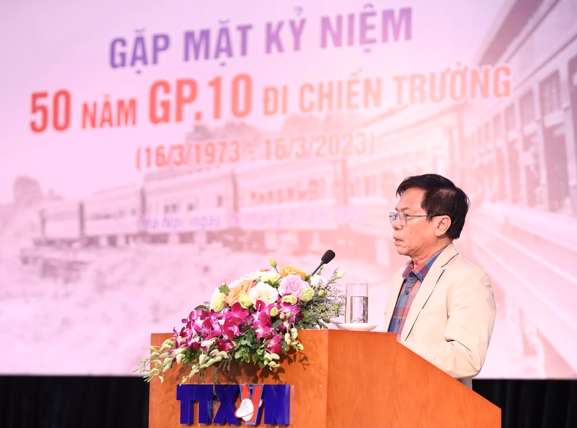 GP10 - “Thế hệ vàng” TTXVN kỷ niệm 50 năm “xẻ dọc Trường Sơn đi cứu nước” ảnh 5