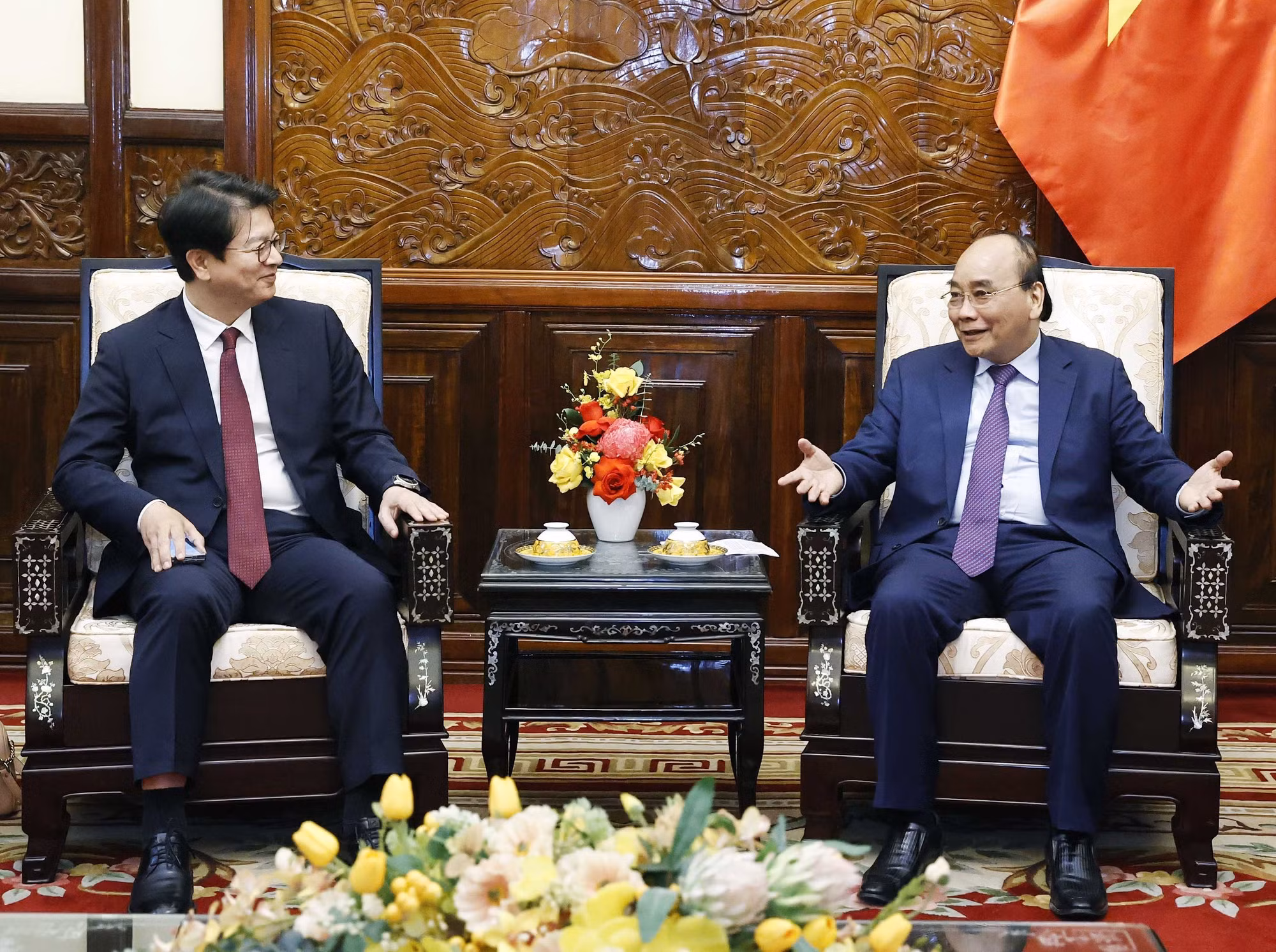 Chủ tịch nước Nguyễn Xuân Phúc: TTXVN và Yonhap tăng cường hợp tác theo tinh thần Đối tác chiến lược toàn diện Việt Nam-Hàn Quốc ảnh 2