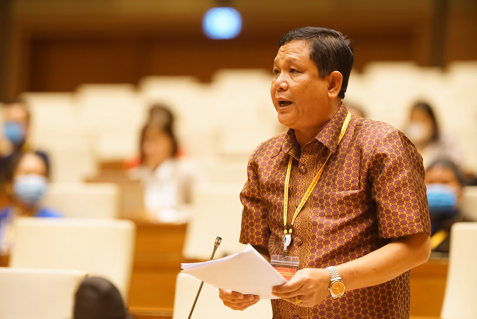 Chủ tịch Quốc hội Nguyễn Thị Kim Ngân gặp mặt Đoàn đại biểu dự Đại hội đại biểu toàn quốc các dân tộc thiểu số Việt Nam lần thứ II ảnh 4