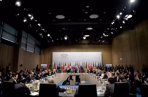 Quang cảnh Hội nghị Ngoại trưởng G20 ở Bonn (CHLB Đức) ngày 16/2. EPA/ TTXVN